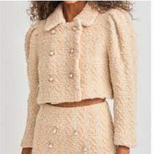 Loveshackfancy Mews Cropped Jacket women 4 wool blend quiet luxury event holiday